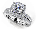 Loving Journey Bridal Set Diamond  with 1.34 ct. (0.75 ct. center diamond)