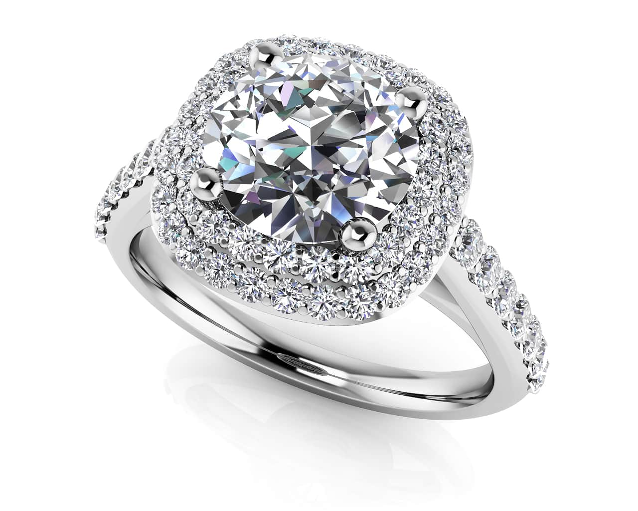 Forever Yours Engagement Ring Lab-Grown Diamond  with 1.04 ct. (0.50 ct. center diamond)