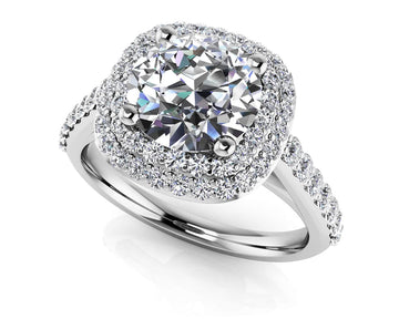 Forever Yours Engagement Ring Lab-Grown Diamond  with 1.04 ct. (0.50 ct. center diamond)