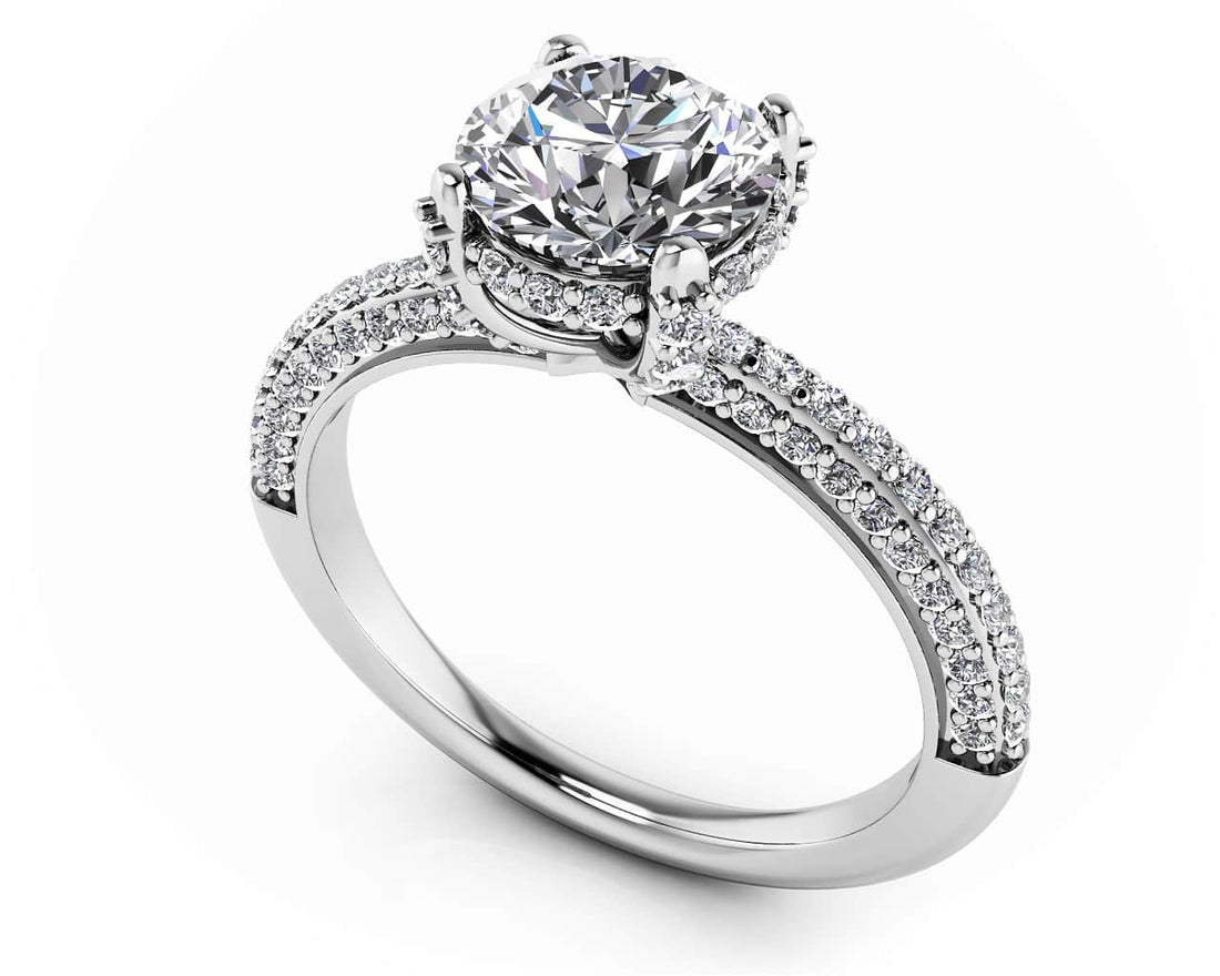 Royal Delight Diamond Engagement Ring Lab-Grown Diamond  with 1.72 ct. (1.25 ct. center diamond)