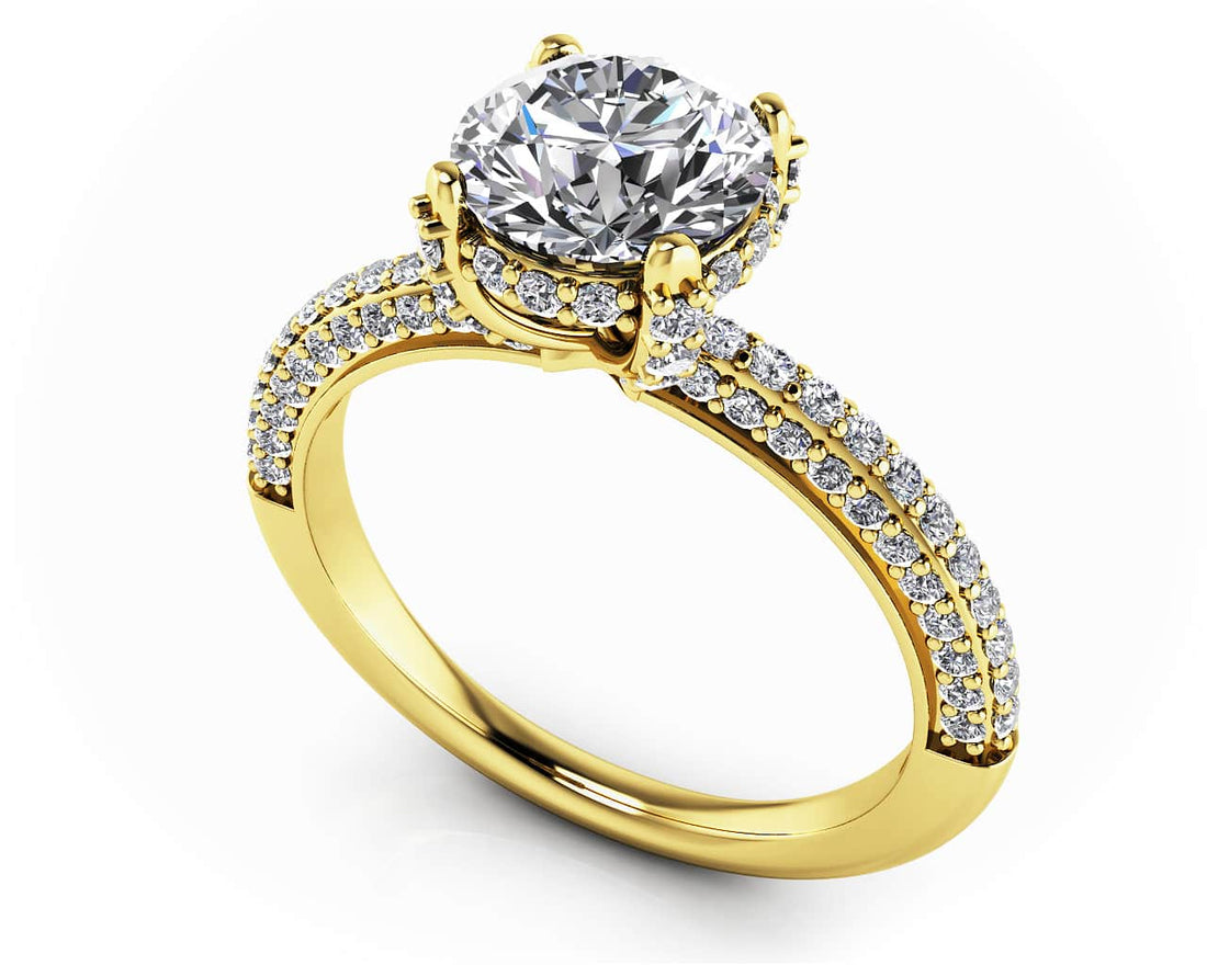 Royal Delight Diamond Engagement Ring Lab-Grown Diamond  with 0.93 ct. (0.50 ct. center diamond)