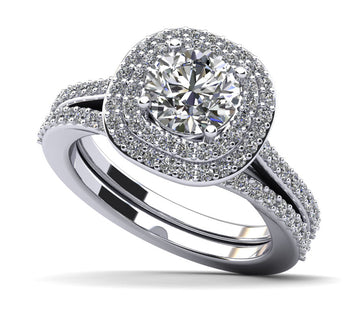 Effervescent Diamond Bridal Set Lab-Grown Diamond  with 2.22 ct. (1.50 ct. center diamond)