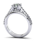 Brilliant Sweetheart Diamond Bridal Set Diamond  with 1.26 ct. (0.75 ct. center diamond)