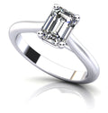 Emerald Cut Diamond Solitaire Engagement Ring Lab-Grown Diamond  with 2.00 ct.(finished) 8.5x6.5mm