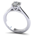 Elegant Round Solitaire Engagement Ring Diamond  with 0.75 ct.(finished) 5x5mm