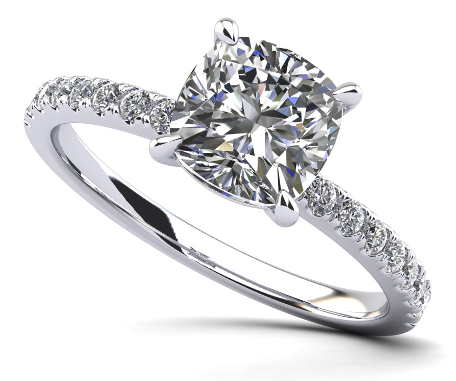 Passionate Solitaire Diamond Engagement Ring Lab-Grown Diamond  with 2.27 ct. (2.00 ct. center diamond)