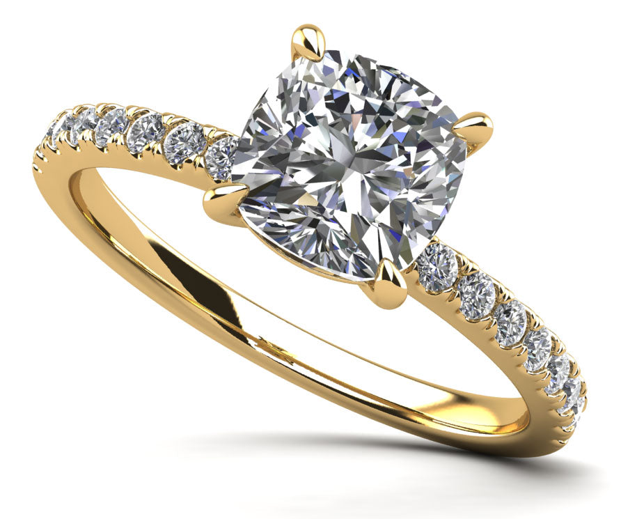 Passionate Solitaire Diamond Engagement Ring Lab-Grown Diamond  with 0.77 ct. (0.50 ct. center diamond)