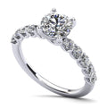 Sparkle Brilliant Round Diamond Engagement Ring Diamond  with 1.41 ct. (0.75 ct. center diamond)