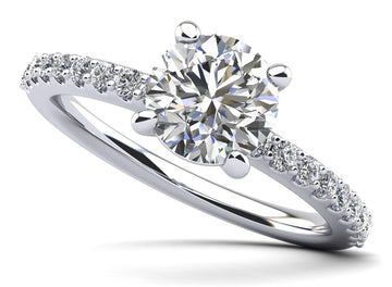 Brilliant Dreams Diamond Engagement Ring Lab-Grown Diamond  with 0.77 ct. (0.50 ct. center diamond)