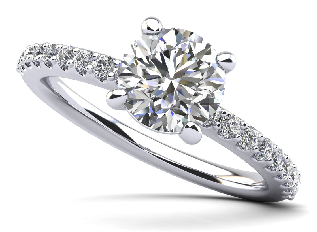 Brilliant Dreams Diamond Engagement Ring Lab-Grown Diamond  with 1.27 ct. (1.00 ct. center diamond)