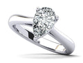 Solitaire Pear Shape Diamond Engagement Ring Diamond  with 2.00 ct.(finished) 10.5x7mm