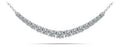 Classic Graduated Tennis Necklace With Chain Diamond  with 1.10 ct.(finished)