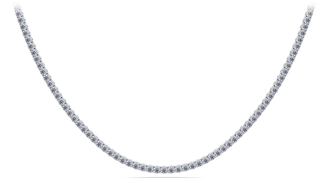 4 Prong Riviera Diamond Necklace Lab-Grown Diamond  with 8.70 ct.(finished) 2.5mm