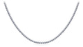 4 Prong Riviera Diamond Necklace Diamond  with 13.92 ct.(finished) 3.1mm