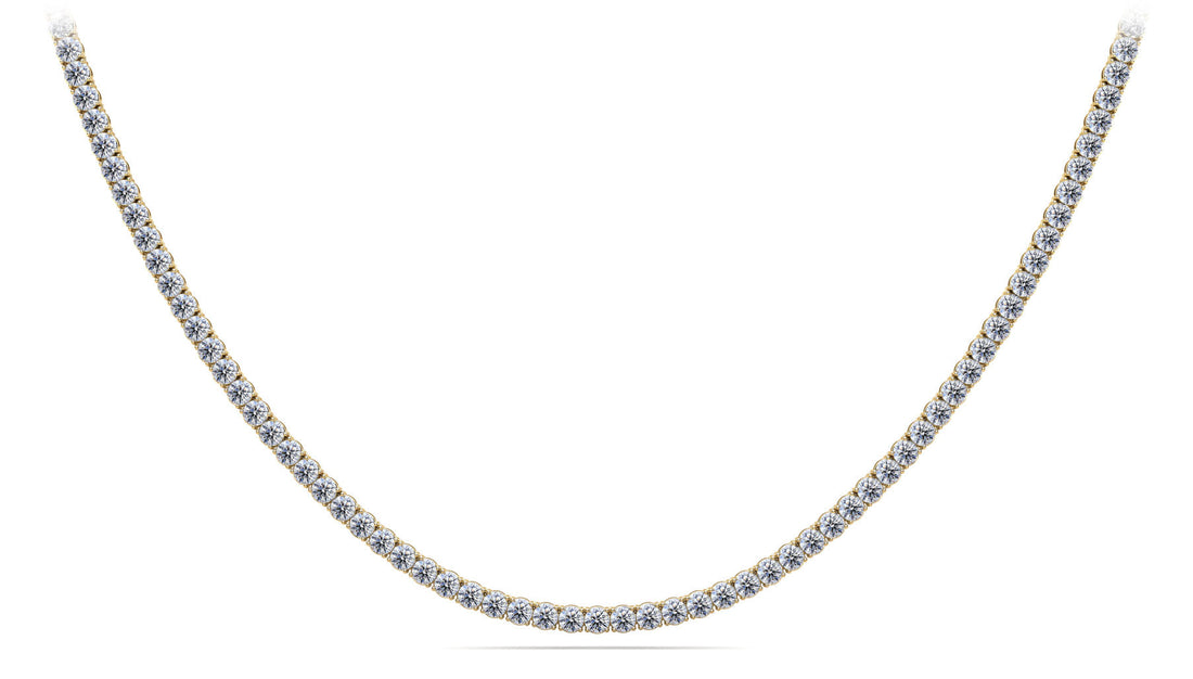 4 Prong Riviera Diamond Necklace Diamond  with 29.05 ct.(finished) 4.5mm