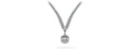 Ravishing Cushion Cut 4 Prong V Necklace Lab-Grown Diamond  with 10.64 ct.(finished)