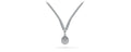 4 Prong Graduated V Diamond Necklace Diamond  with 8.19 ct.(finished)