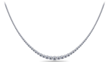 Classic Graduated Strand Of Diamonds Diamond  with 19.94 ct.(finished)