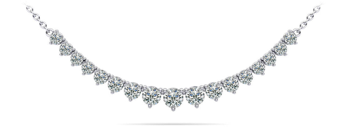 Graduated Red Carpet Diamond Necklace With Chain Diamond  with 2.01 ct.(finished)