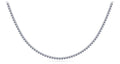 3 Prong Riviera Diamond Necklace Diamond  with 7.38 ct.(finished) 2.3mm