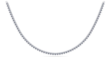 3 Prong Riviera Diamond Necklace Diamond  with 7.38 ct.(finished) 2.3mm