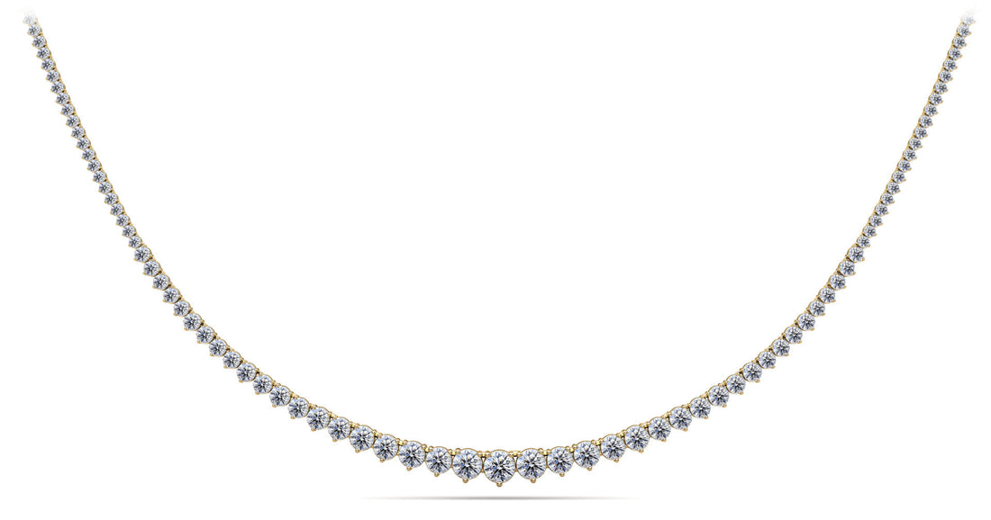 Graduated Red Carpet Diamond Necklace Lab-Grown Diamond  with 25.02 ct.(finished)