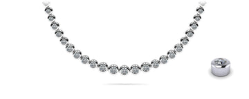 Brilliant Fire Graduated Diamond Strand Necklace Diamond  with 4.93 ct.(finished)