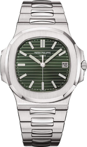 Patek Philippe Nautilus Date Sweep Seconds Stainless Steel Green Dial | 5711/1A-014