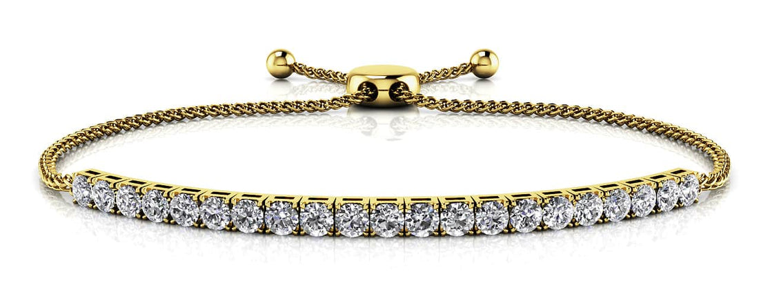 Adjustable Diamond Dreams Lab - Grown Diamond Bracelet with 1.44 ct.(finished) 2.5mm - Luxury Time NYC