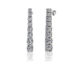 Graduated Round Diamond Dangle Drop Earrings Diamond  with 1.05 ct.(finished)