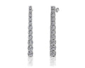 Glistening Diamond Graduated Dangle Drop Earrings Lab-Grown Diamond  with 1.55 ct.(finished)