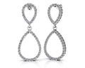 Diamond Figure Eight Earrings Lab-Grown Diamond  with 0.78 ct.(finished) 1.2mm