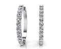 Must Have Diamond Hoop Earrings Diamond  with 1.07 ct.(finished) 2.2mm