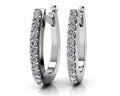 Classic Diamond Hoop Earrings Diamond  with 0.53 ct.(finished) 2mm