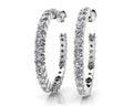 Timeless Diamond Hoop Earrings Diamond  with 0.72 ct.(finished) 1.4mm