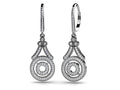 Decorative Diamond Drop Earrings Lab-Grown Diamond  with 0.78 ct.(finished) 1mm, 1.1mm, 1.5mm