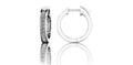 Petit Shared Prong Single Row Diamond Hoops Lab-Grown Diamond  with 0.30 ct.(finished) 1.3mm