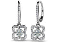 Blossom Diamond Drop Earrings Lab-Grown Diamond  with 1.46 ct.(finished) 1.2mm, 5mm