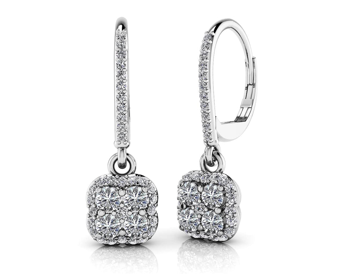 Lucky In Love Diamond Drop Earrings Lab-Grown Diamond  with 0.80 ct.(finished) 1mm, 2.5mm