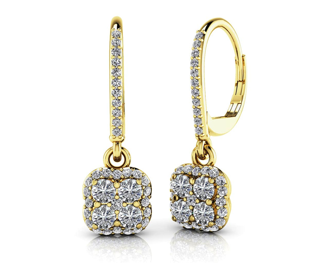 Lucky In Love Diamond Drop Earrings Lab-Grown Diamond  with 0.80 ct.(finished) 1mm, 2.5mm