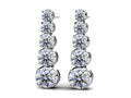 Vertical Journey Diamond Earrings Diamond  with 1.02 ct.(finished)