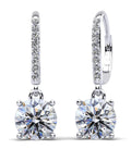 Brilliance Diamond Drop Earrings Diamond  with 0.74 ct. (2X0.25 ct. center diamonds)