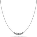 Brilliant Bezel Set Diamond Tennis Necklace With Chain Diamond  with 1.07 ct.(finished)