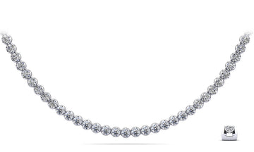 Classic Riviera Tennis Necklace Lab-Grown Diamond  with 7.09 ct.(finished) 2.5mm