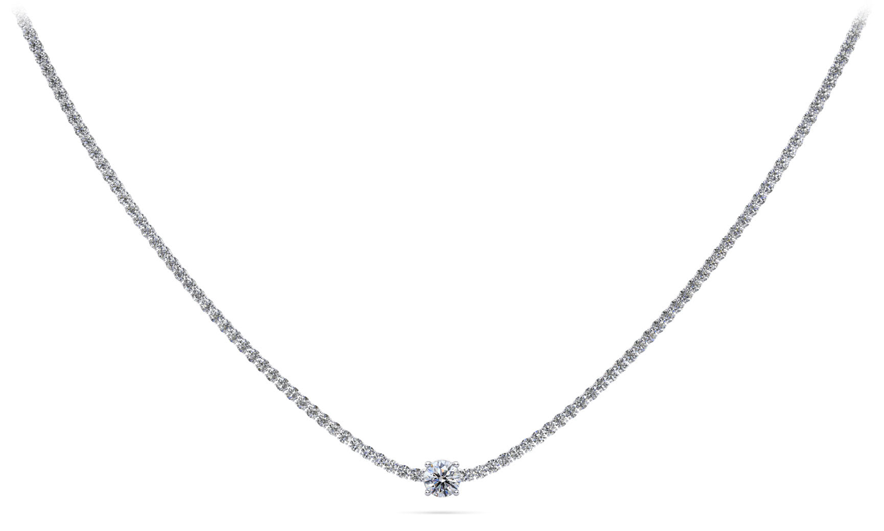 Timeless Dreams Brilliance Round Diamond Necklace Diamond  with 6.06 ct.(finished) 2mm, 5.1mm