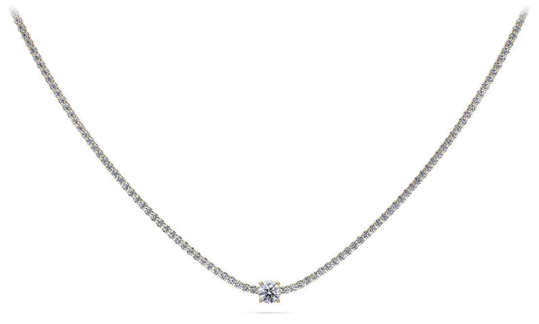 Timeless Dreams Brilliance Round Diamond Necklace Diamond  with 6.06 ct.(finished) 2mm, 5.1mm