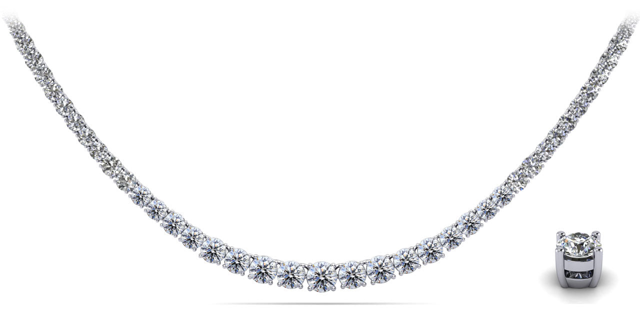 Timeless Dreams Tennis Necklace Lab-Grown Diamond  with 5.13 ct.(finished)