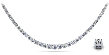 Timeless Dreams Tennis Necklace Lab-Grown Diamond  with 14.01 ct.(finished)