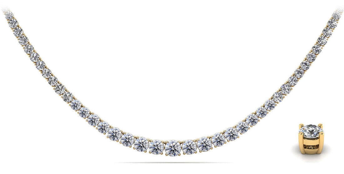 Timeless Dreams Tennis Necklace Lab-Grown Diamond  with 5.13 ct.(finished)