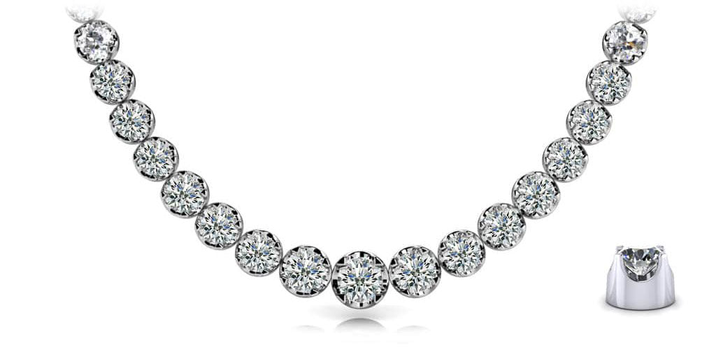 Classic Diamond Strand Diamond  with 8.95 ct.(finished)